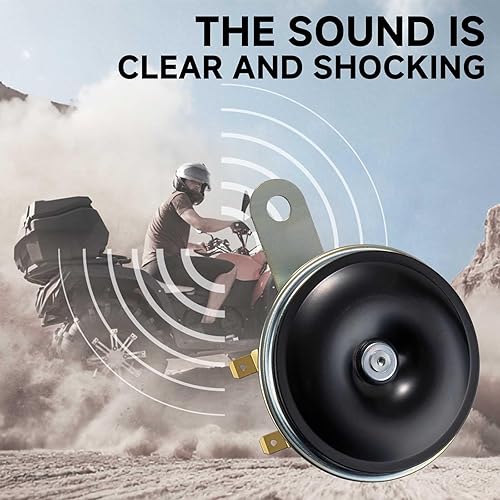 Miniatura 16 de FARBIN Kit de bocina ATV con interruptor basculante, luz LED y arnés, compatible con ATV, UTV, RZR, lado a lado, Dune Buggy, Sportsman, Sand Rail