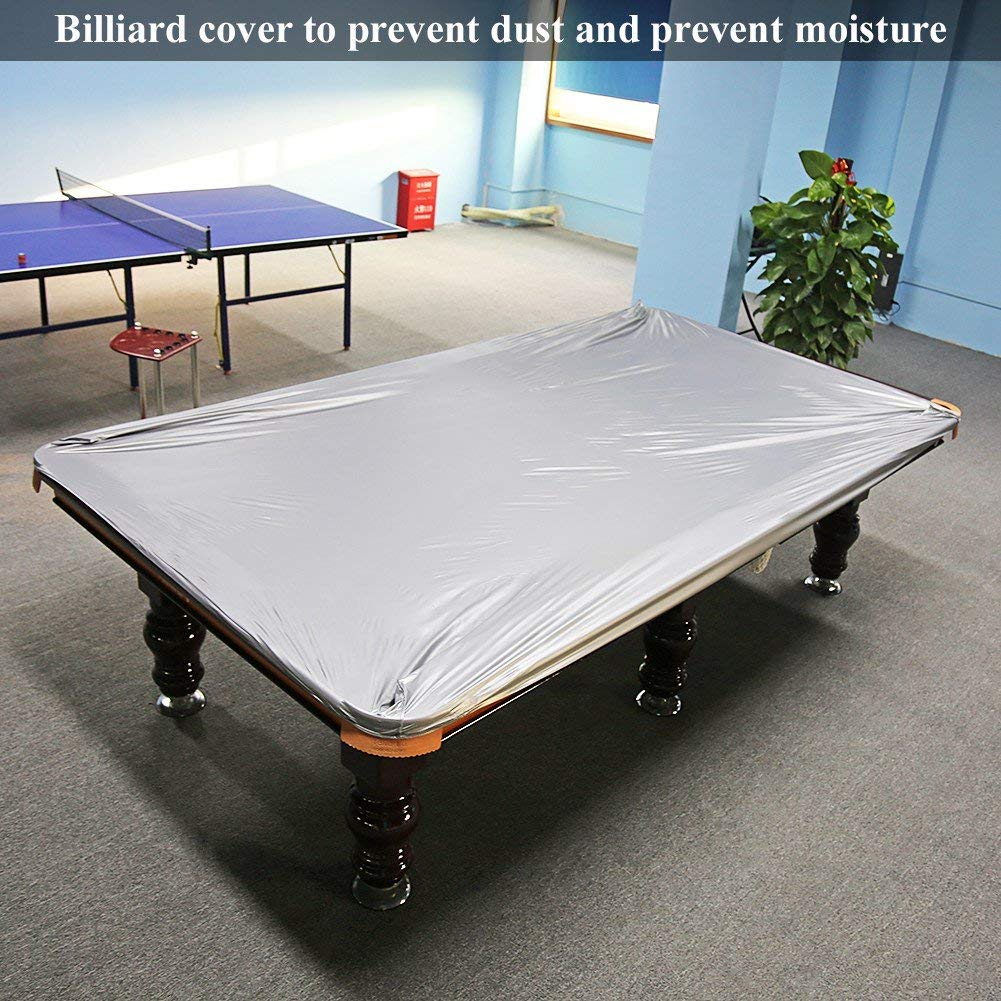 Ejoyous Bache Protection Billard Housse de Billard, Housse de Protection imperméable pour Table de Billard Snooker et Billard Convient pour Tables de 8 Pieds 260 x 170 cm