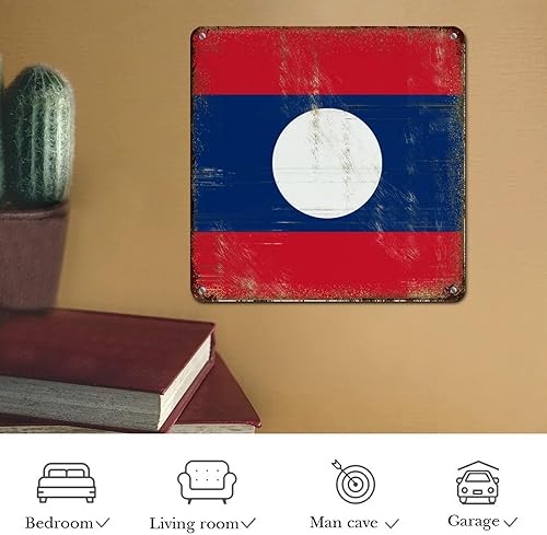 Vista 132 de Letrero de metal con bandera de país internacional, bandera de Polonia, regalo de bandera de Polonia, letreros de aluminio envejecidos