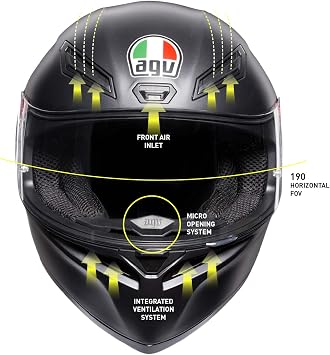 AGV K1 Helmet (Large) (Matte Black)