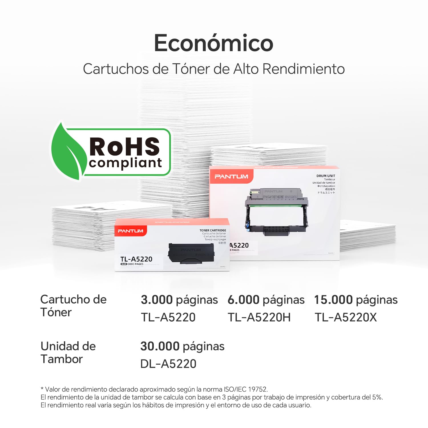 PANTUM BP5200DW Impresora Láser Monocromo 42ppm, Impresión a Doble Cara Automática, WiFi, Red y USB, Controlador en 1 Clic, Incluye Tóner Inicial 3.000 Páginas