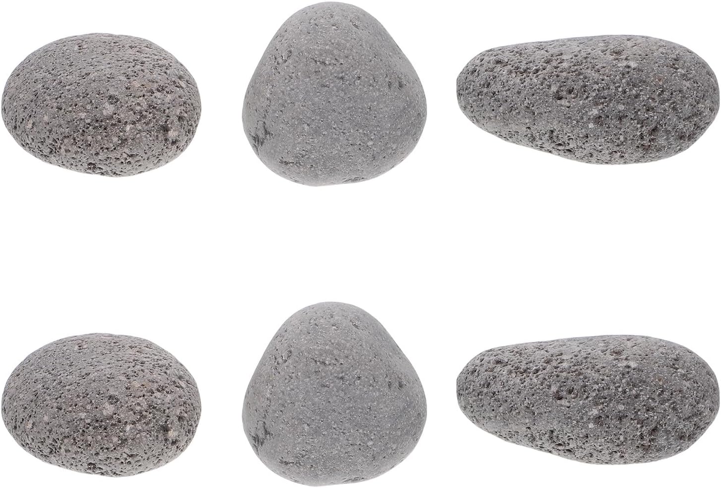 Volcanic Fire Pit Rocks and Decorative Lava Stones for Outdoor Fireplace, 5-8cm Natural Reusable Fire Rocks for Patio Grill and Landscaping, 1kg Bag