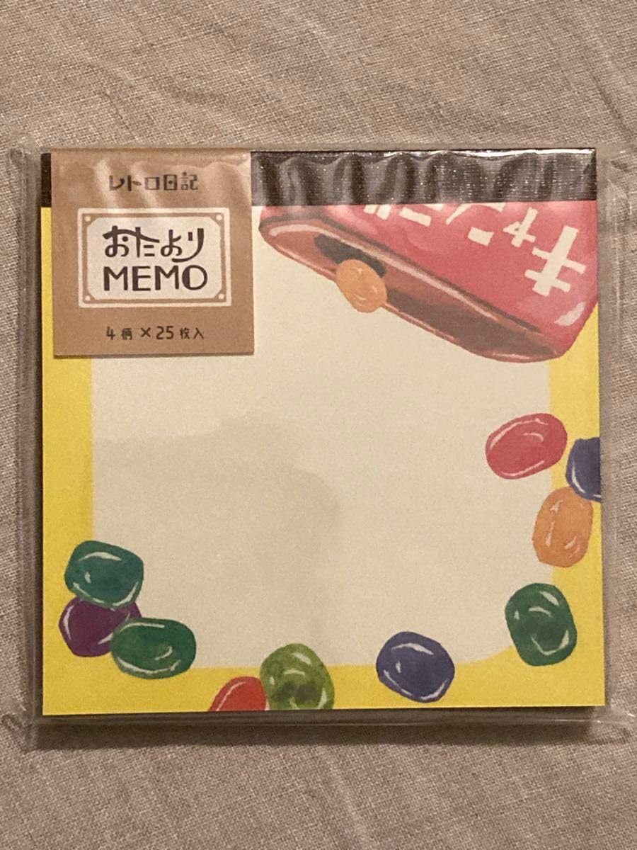 Amazon.co.jp: 古川紙工 レトロ日記 おたよりMEMO キイロ a1468