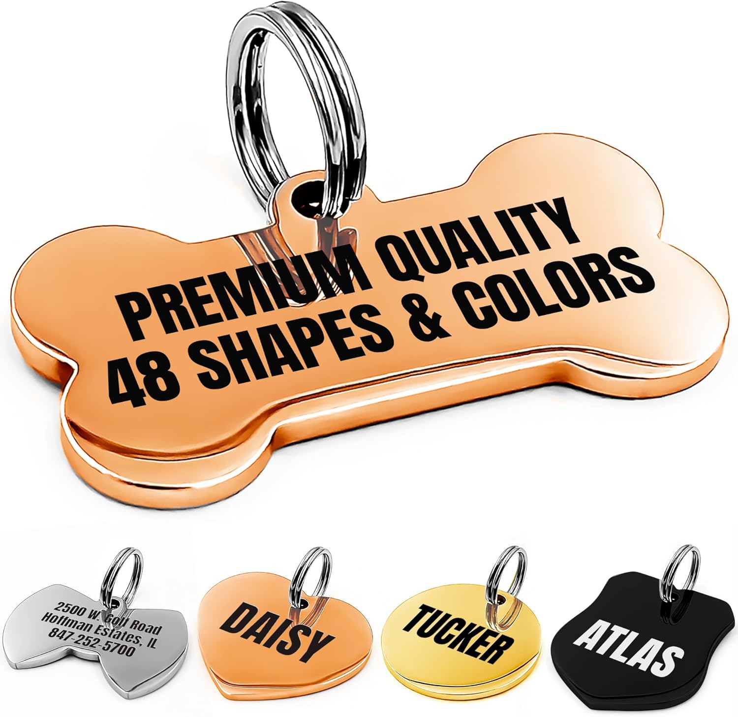 Dog Tags Engraved for Pets Personalized Engraved Custom Dog