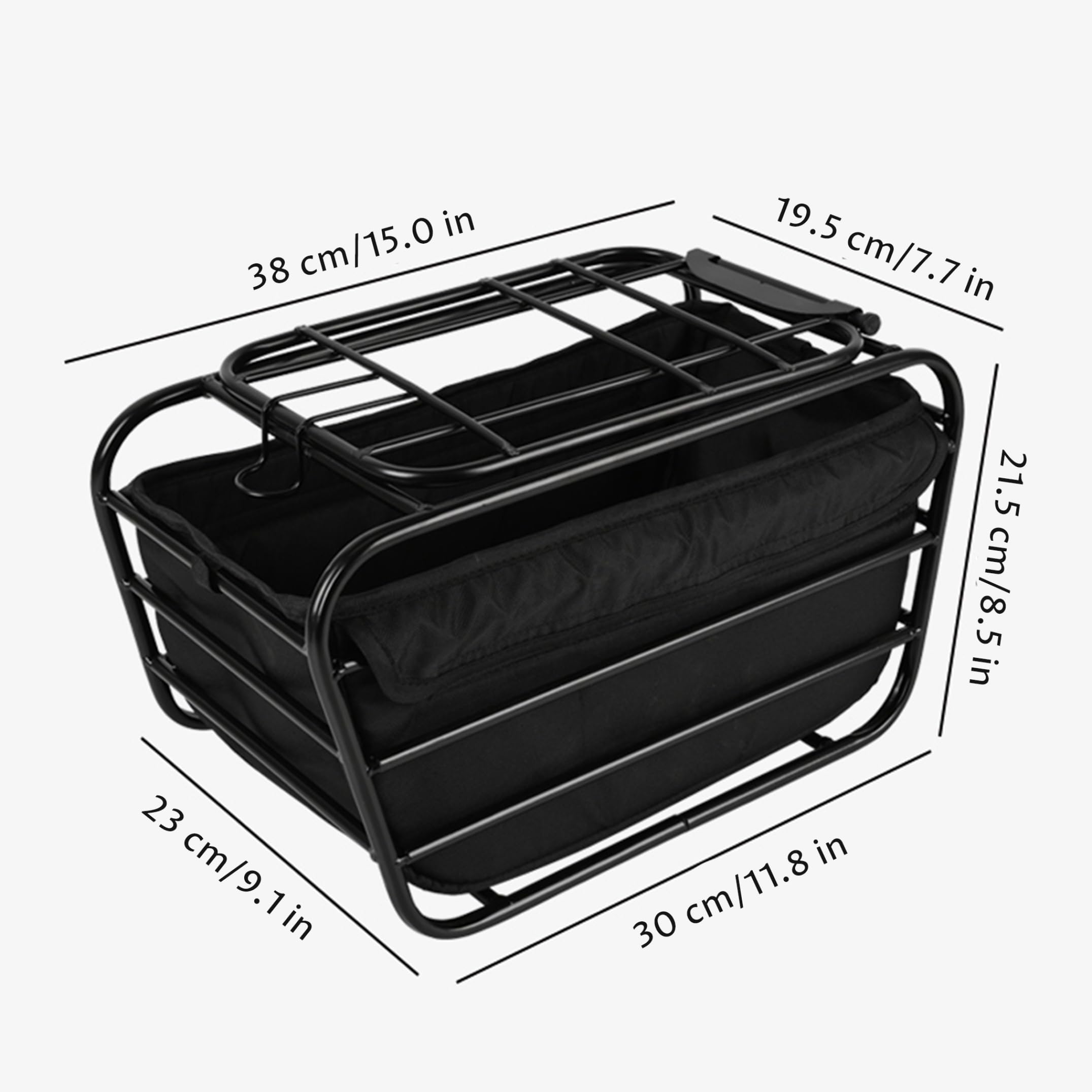 Panier de vélo pour Chien, Porte-vélo arrière pour Chien, Panier Robuste en Acier à Haute teneur en Carbone avec Doublure Souple pour Animaux de Moins 6 LB,