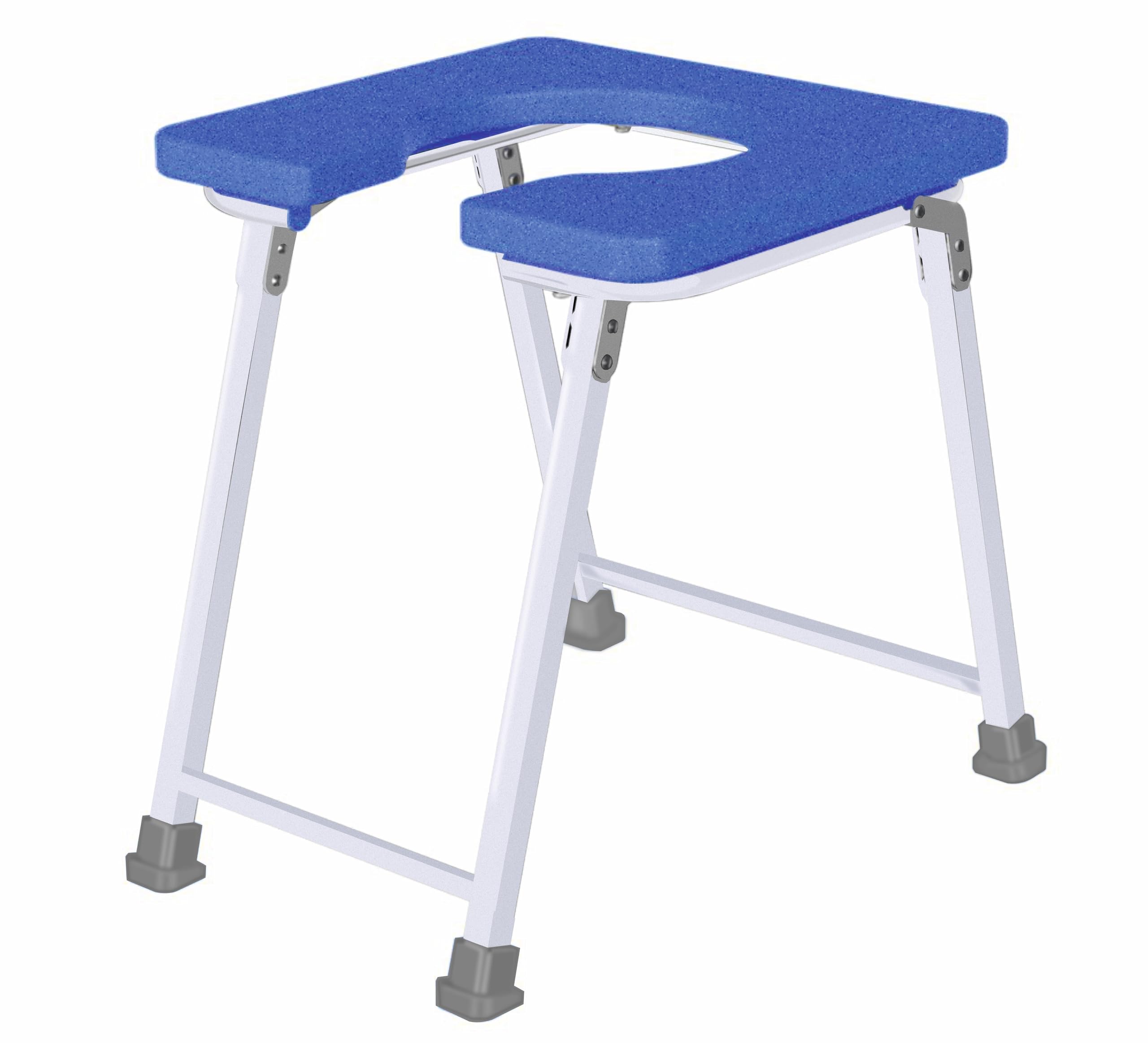 AmbiTech MS Foldable Square Shape Easily Portable Commode Stool | Made in India | Multi-colour (B0CN2K1Y1F) Amazon Price History, Amazon Price Tracker