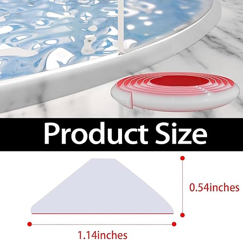 Miniatura 2 de Raycity Barrera plegable para umbral de ducha, puerta de ducha y tira de agua de cocina, protector de ducha para separación seca y húmeda, tira de