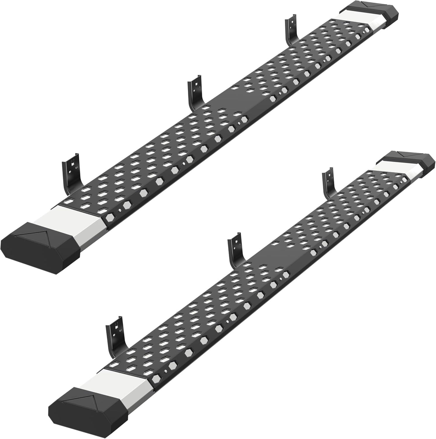 6 inches Running Boards Side Steps Compatible for 2009-2018 Dodge Ram 1500 Crew Cab/2010-2022 RAM 2500 3500 Crew Cab