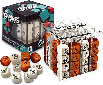, a Unique 4 in A Row Game, 3D Strategy Board Game for Critical Thinking. The Classic Grid Game in a Sleek Acrylic Cube. Superbly Designed Wooden Cubes. Tactical Game Play for All Ages