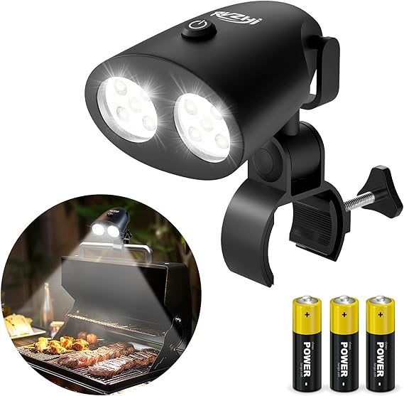 Grill Light Grilling Accessories: Mens Gifts for Christmas Grilling Gifts for Dad Husband - Smoker BBQ Accessories for Outdoor Grill - BBQ Light with Two Brightness Settings Batteries Included