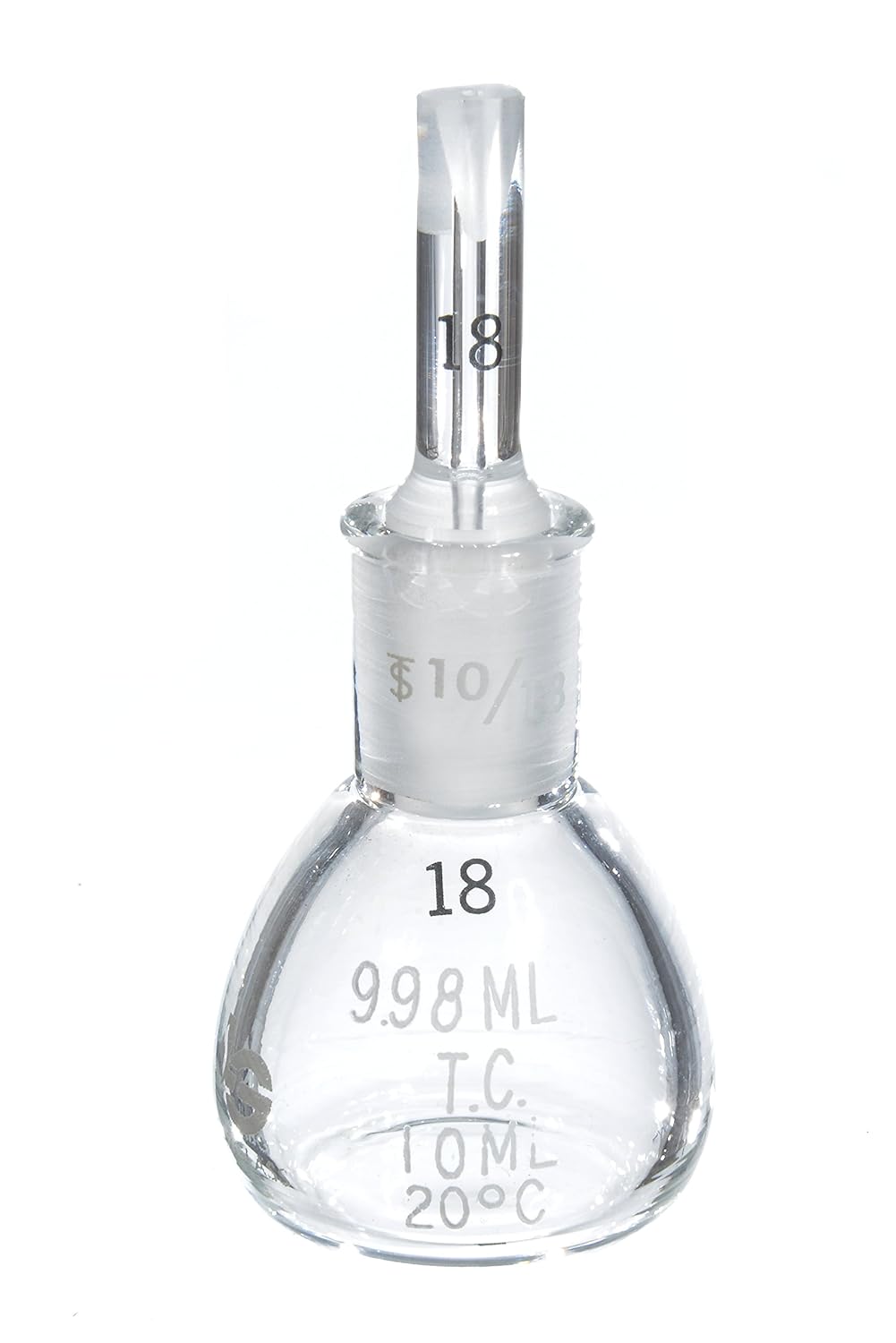 Wilmad-LabGlass LG-3540-104 Gay-Lussac Adjusted Specific Gravity Bottle, 10mL
