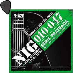 Encordoamento Para Violão Aço 6 Cordas Nig 010/047 N420