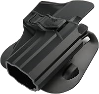 Toc pentru pistol efluky de mărime completă tip paddle, cu eliberare prin trăgaci, unghi reglabil, pentru HK USP 9mm/.40, polimer turnat prin injecție, negru 6