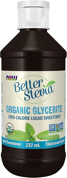 NOW Foods BetterStevia Organic Glycerite 237ml Liquid Sweetener