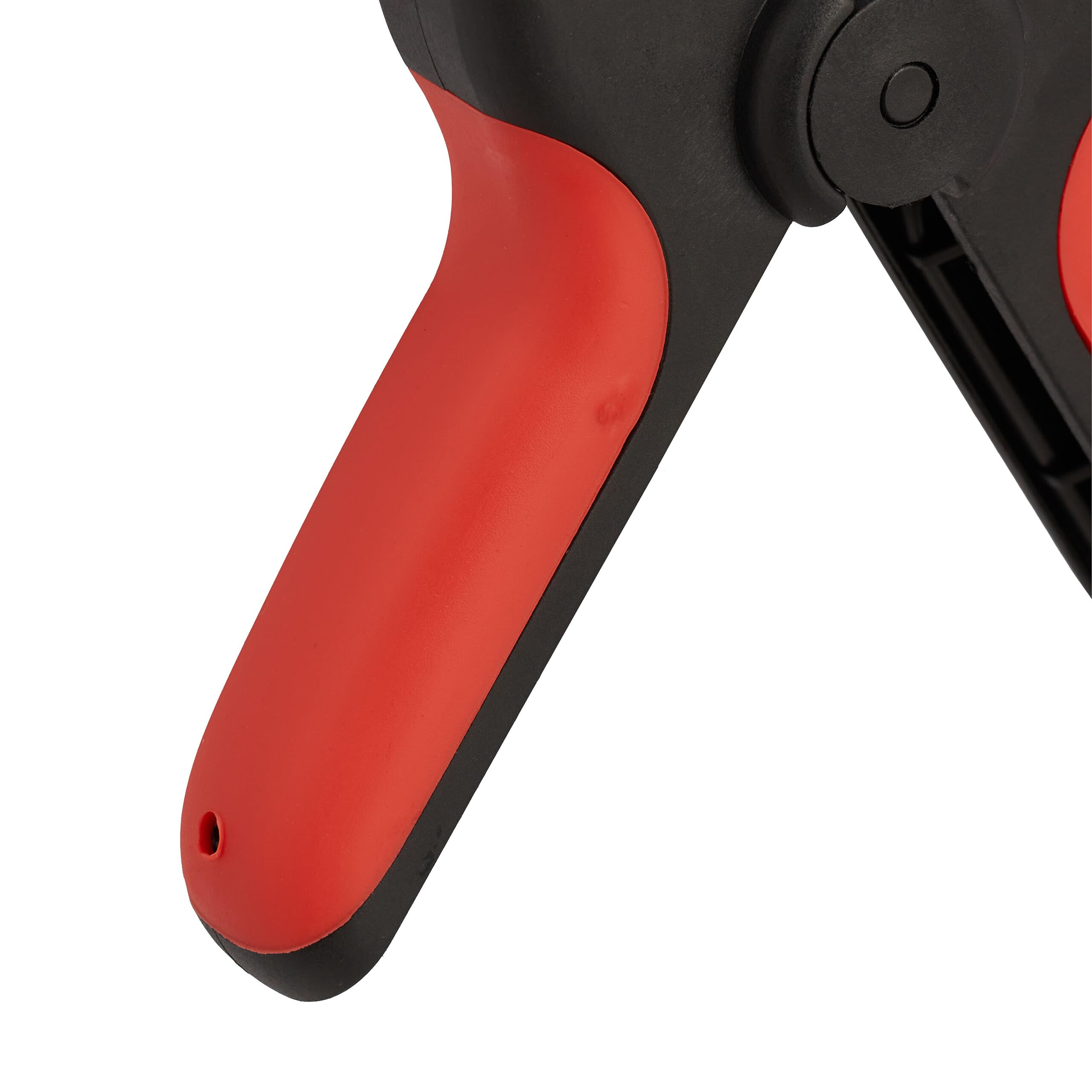 Relaxdays Lot de 8 Pinces de Serrage, écartement 7 cm, Force de Serrage 13 kg, antidérapantes, pivotantes, Noir - Rouge