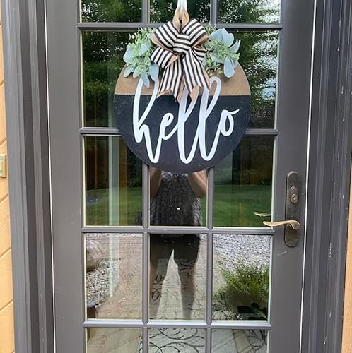 Miniatura 9 de Plantillas de bienvenida para pintar sobre madera, plantillas de bienvenida de 12 pulgadas, plantillas de dibujo reutilizables para manualidades,