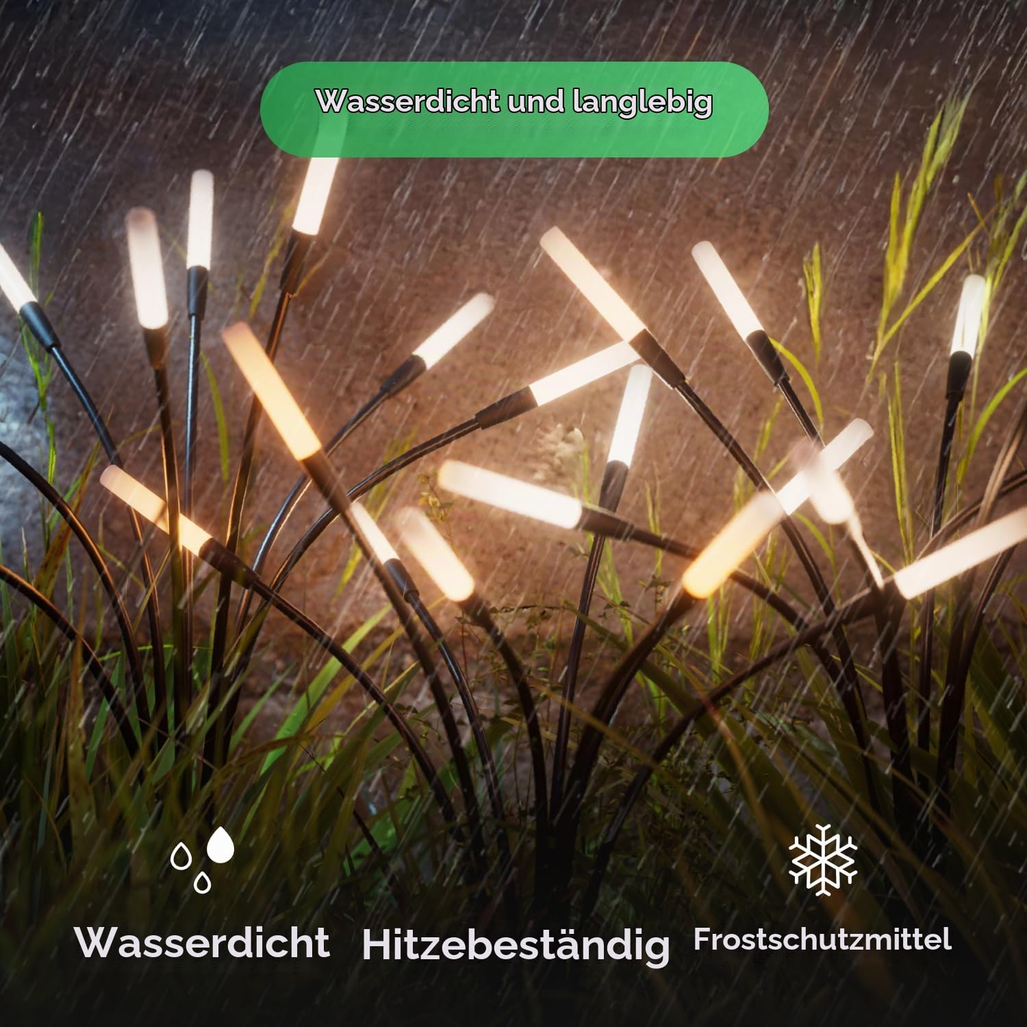 Nanoleaf Solarlampen für Außen Garten (2er Set) mit Fernbedienung, 8 adressierban warmweißem/multicolor LEDs, Firefly Solarlicht, Timer & Szenen, IP65 wasserdicht, Gartenlichter für Weg, Hof, Terrasse
