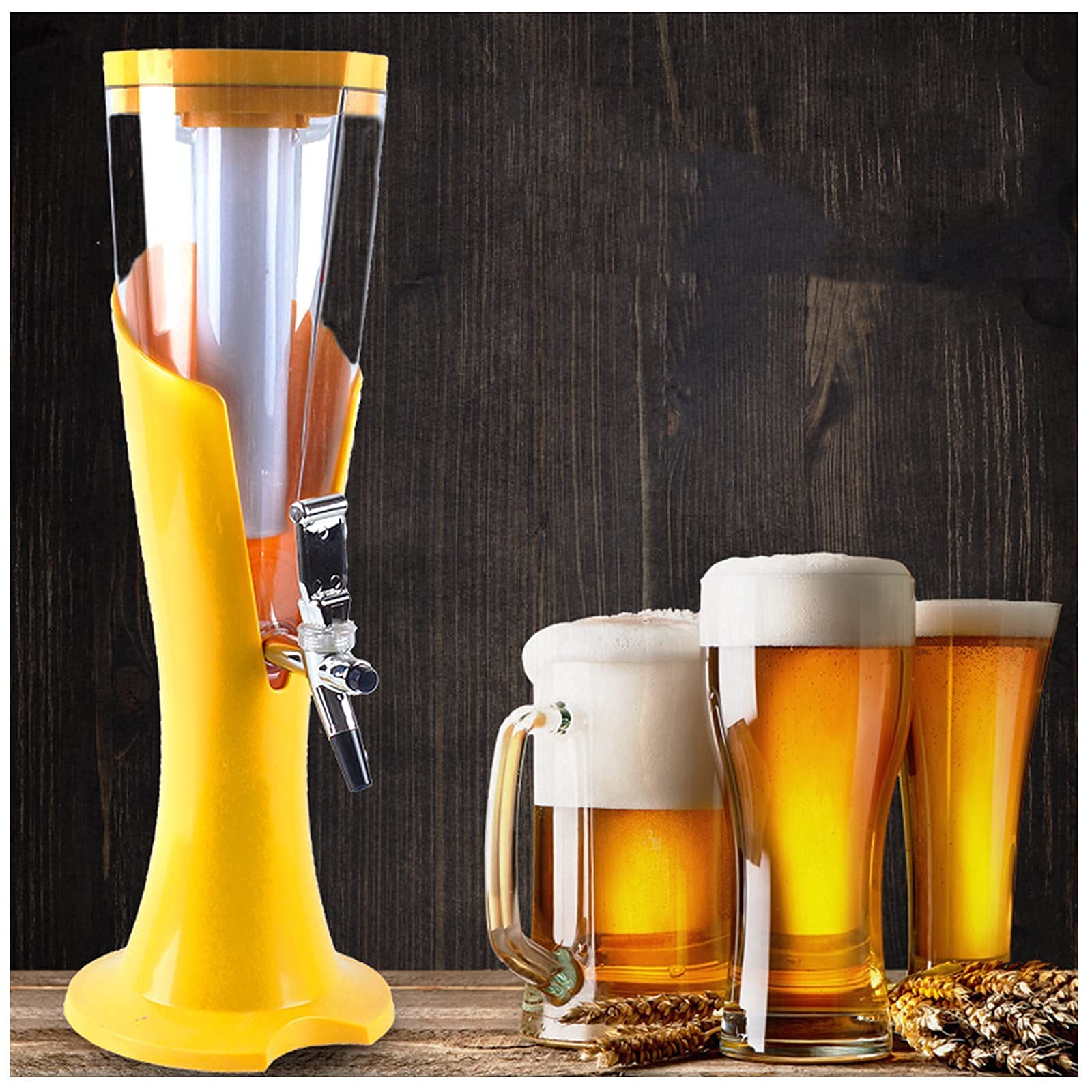 MU Bier Turm, Bierfass Spender Für Home Party Trinken Gewinzer Saft Getränke Flüssige Bar Ware Bierhahn,a,5L.