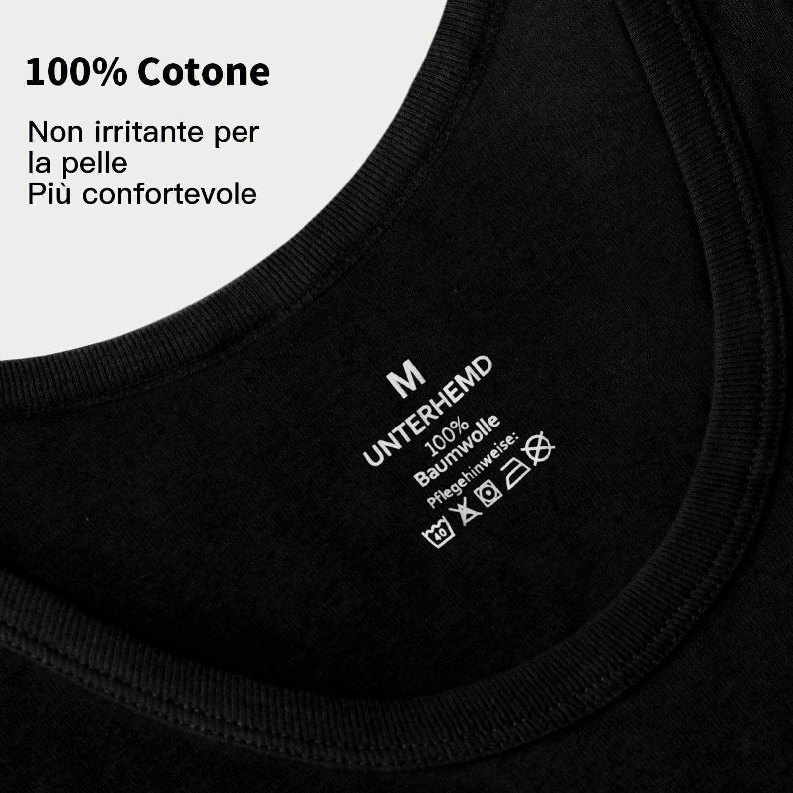 Smart Sir Canottiera Uomo (Pacco da 3 o 5), 100% Cotone, con Design a Molde Integrato. Colori: Vario, Taglie: S - 5XL