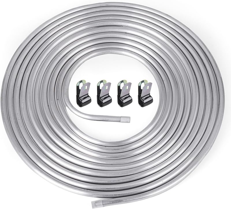 Tubo rígido de combustível em alumínio CNRAQR 3/8" x 25 pés – 7,62 m