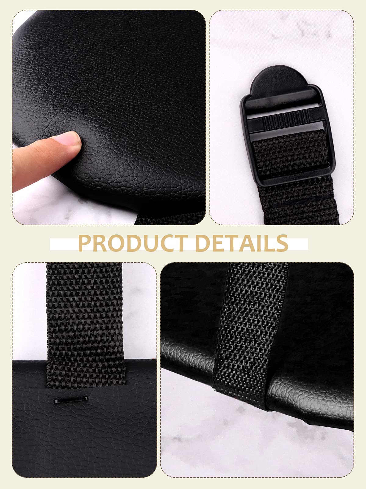 Reposabrazos colgante de esponja suave para mesa de masaje, soporte para brazos colgantes, soporte para reposabrazos, soporte para mesa de masaje, spa, salón de belleza, cama (negro) 4