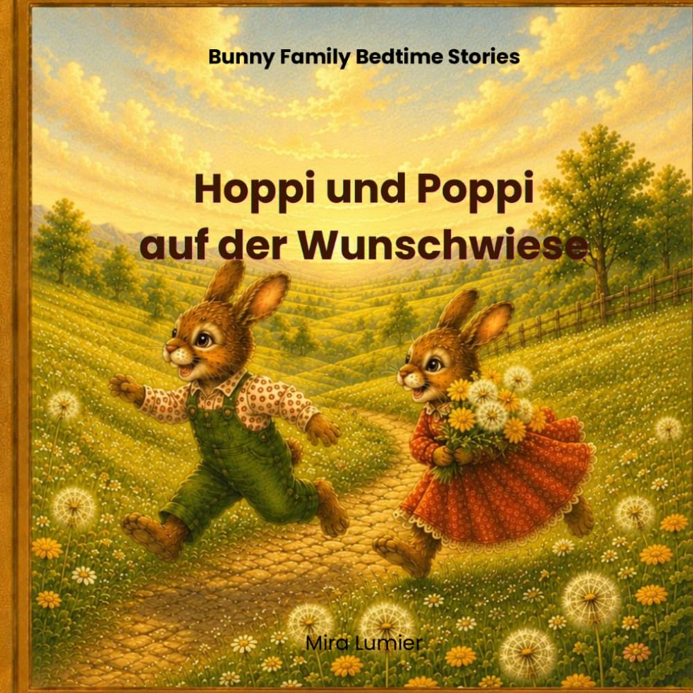 Hoppi und Poppi auf der Wunschwiese: Eine herzerwärmende Gute-Nacht-Geschichte über Dankbarkeit, Familienliebe, Freundlichkeit und Fantasie für Kinder von 3 bis 6 Jahren