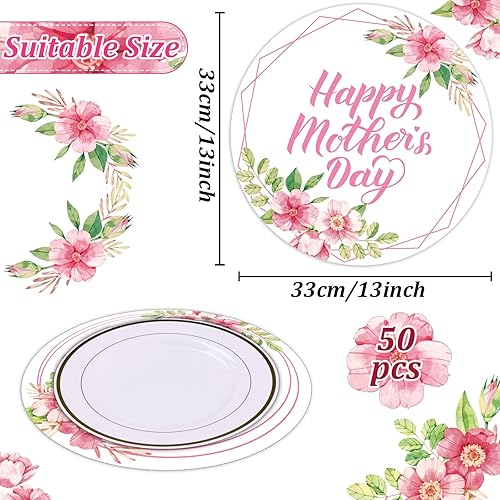 Miniatura 2 de 60 manteles individuales de papel a cuadros de búfalo de Navidad, copos de nieve, para mesa de comedor, manteles individuales desechables esféricos