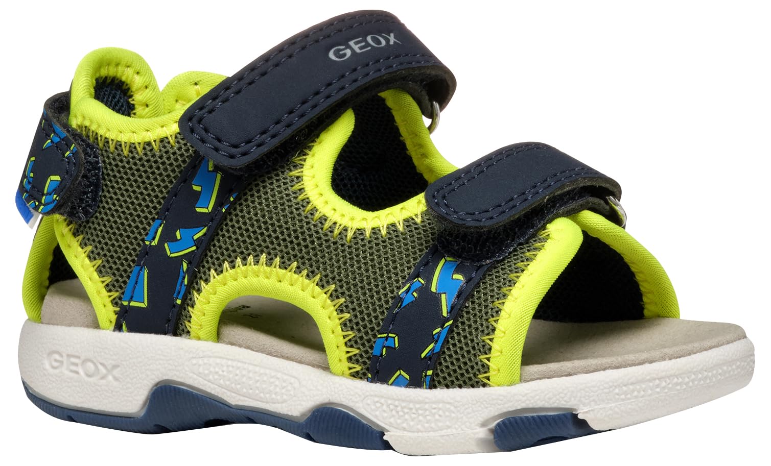Geox B SANDAL MULTY BOY A, Baby - Jungen Sandal, Pistachio/Navy,