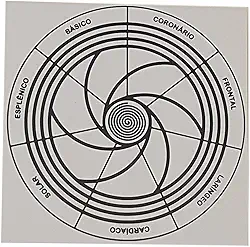 Placa Radiestesia Radiônica 17x17 Cm - EQUILÍBRIO DOS CHAKRAS