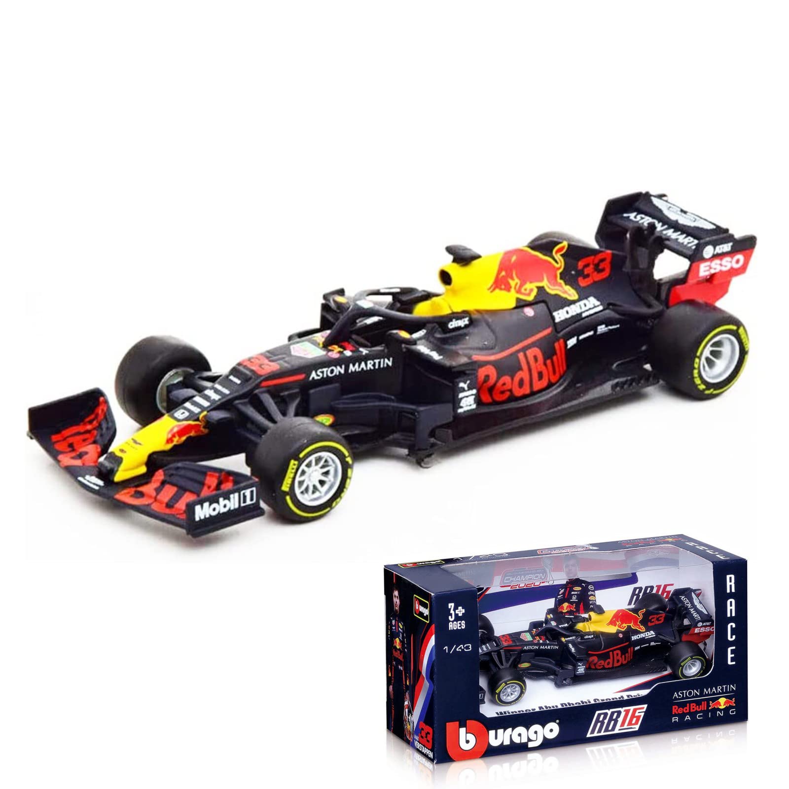 Amazon.co.jp: HTLNUZD Burago 1/43 2020 RB16 F1#33 Max
