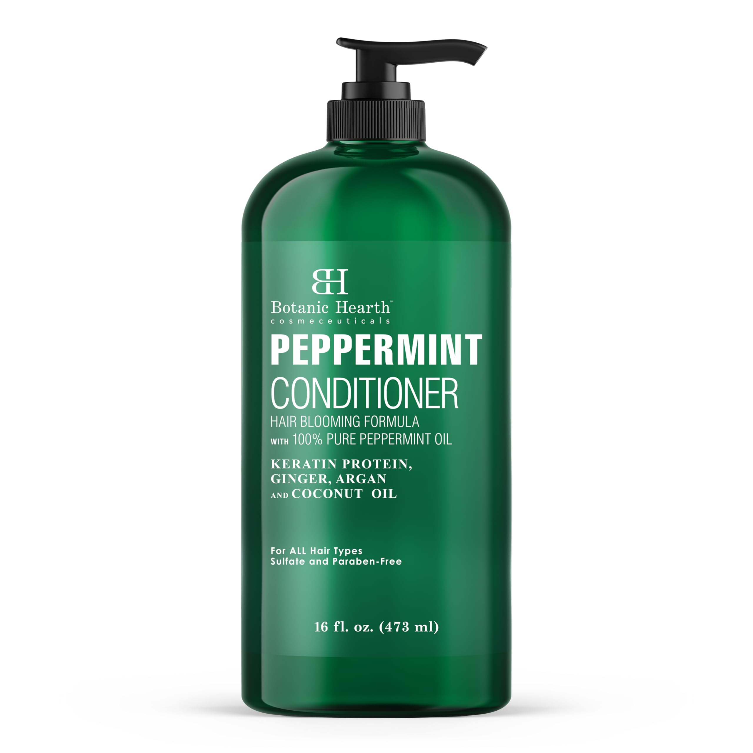 Botanic Hearth Peppermint Hair Conditioner | Hair Conditioner For Dry Damaged And Color Treated Hair | Volumizing Conditioner For Fine & Thin Hair | Paraben & Sulfate Free | Men & Women | 16 Fl Oz