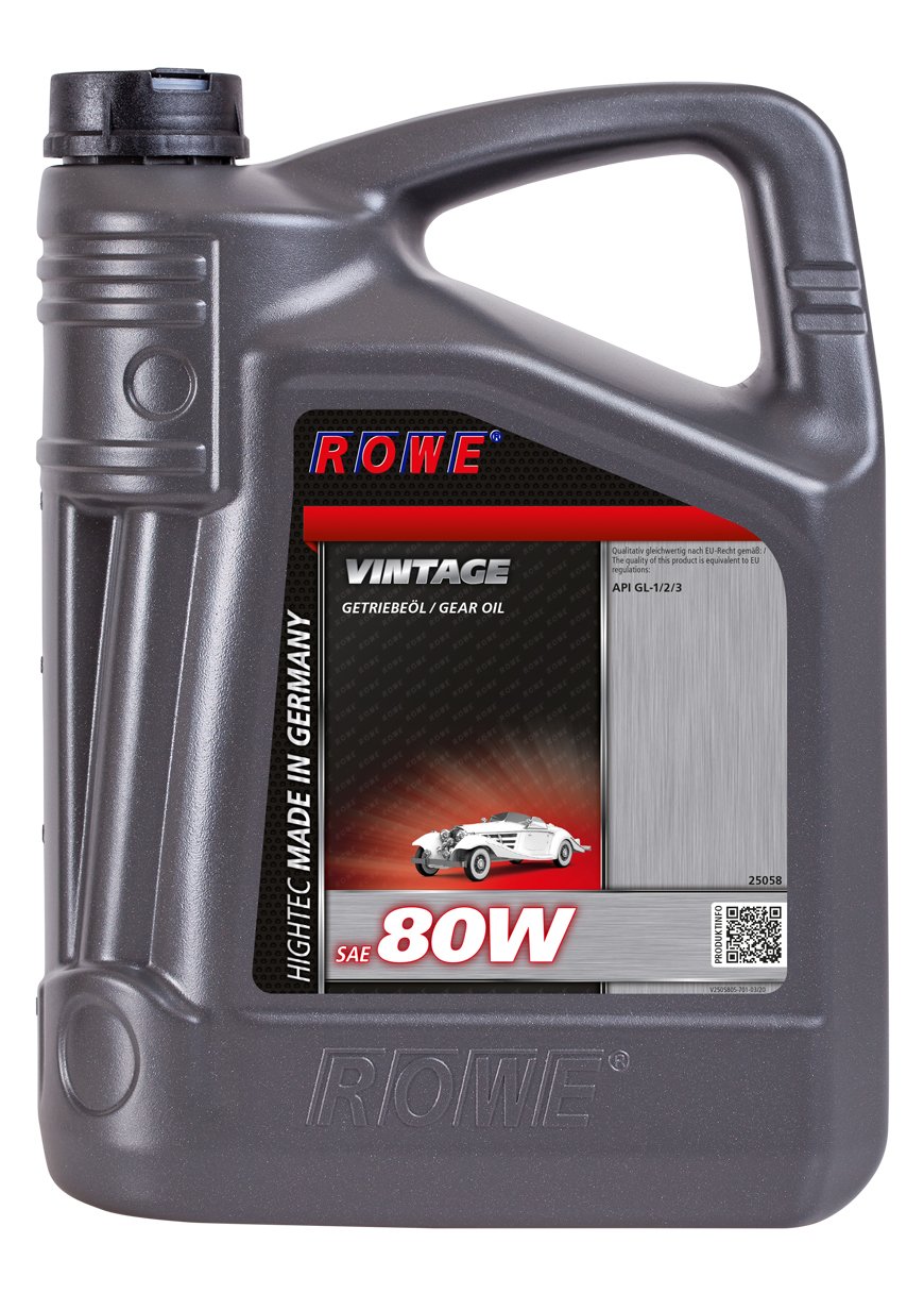 ROWE Hightec Vintage SAE 80W - 5 Liter Oldtimer, Youngtimer Getriebeöl | Made in Germany