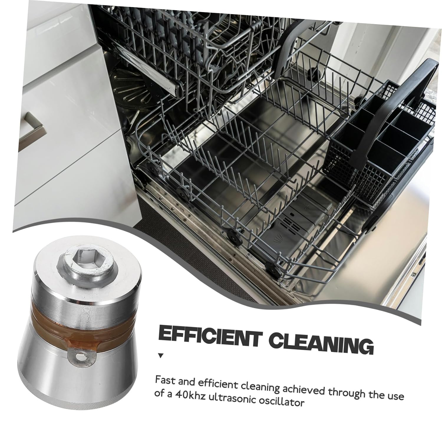 Gatuida 60w Piezoelectric Transducer for Cleaning of Tableware and Cleaning Accessory for Household Use