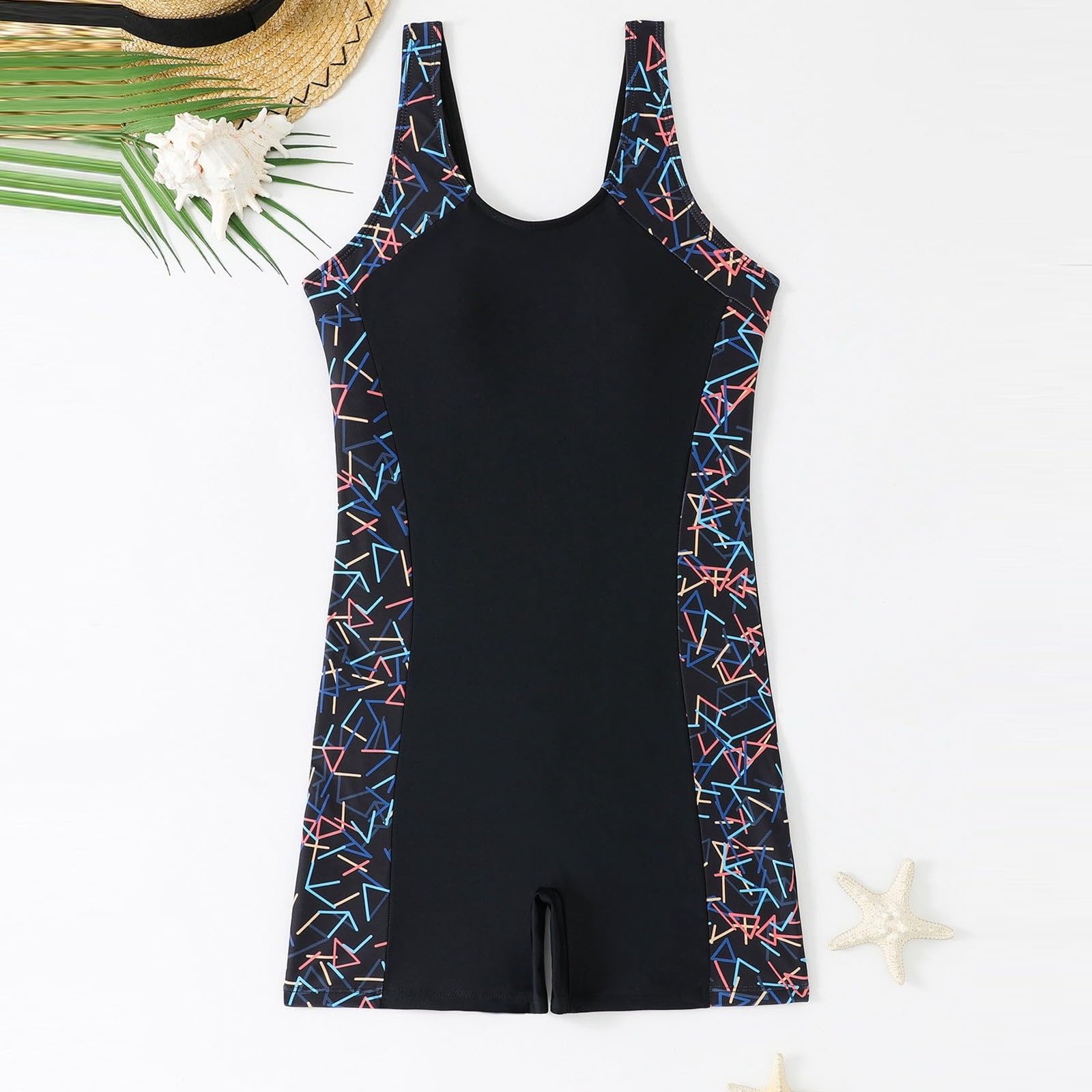 Costume da Bagno, da Spiaggia Sportivo E Conservativo alla Moda Femminile, Design Moderno Ed Essenziale