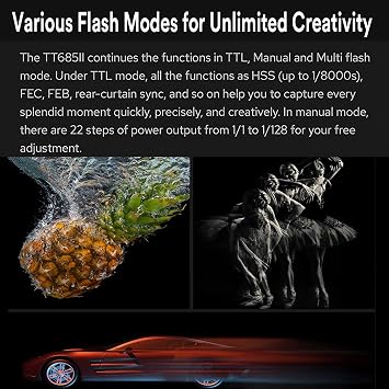 Godox TT685II-C TT685IIC E-TTL Camera Flash for Canon Flash Speedlite,2.4G