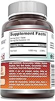 Vista 2 de Amazing Formulas - 5000 Mcg de ácido fólico por porción, suplemento de tabletas, sin OMG, sin gluten, fabricado en Estados Unidos