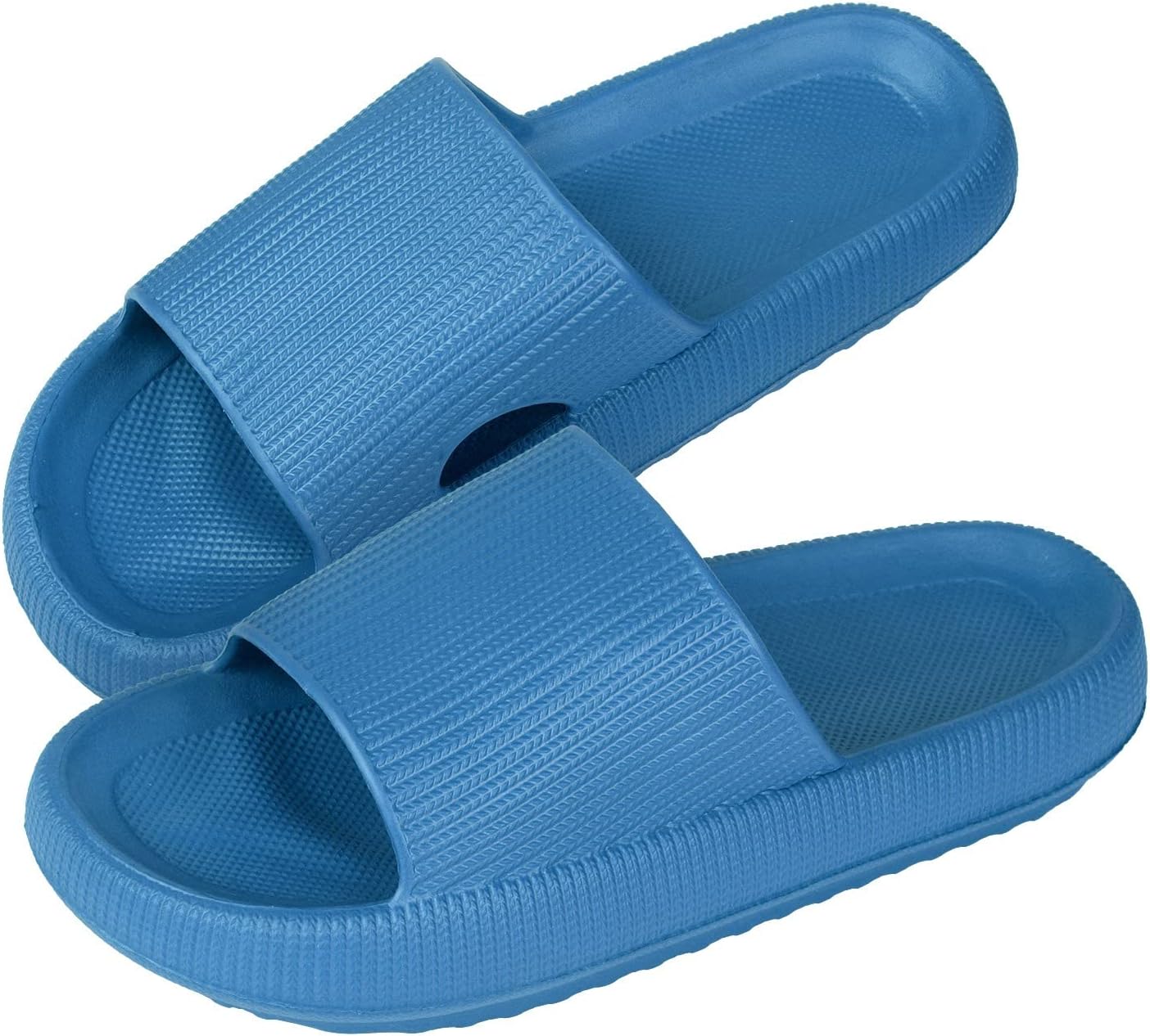 Pillow Slides Slippers for Women Men, Ultra-Soft Cloud Sliders Summer Beach Sliders Sandals, Lightweight House Bathroom Slippers for Indoor Outdoor