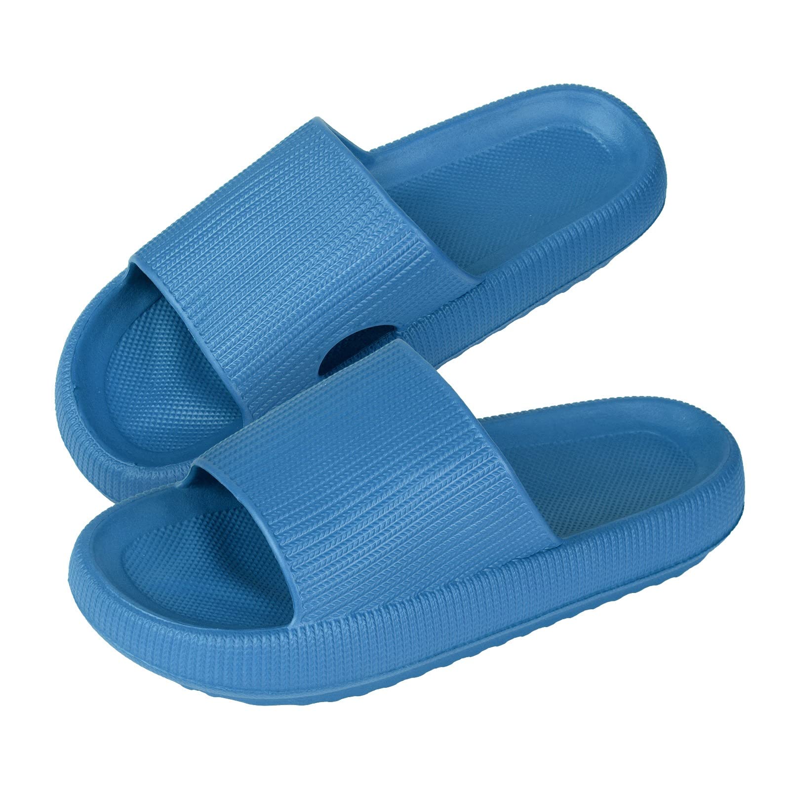 Pillow Slides Slippers for Women Men, Ultra-Soft Cloud Sliders Summer Beach Sliders Sandals, Lightweight House Bathroom Slippers for Indoor Outdoor