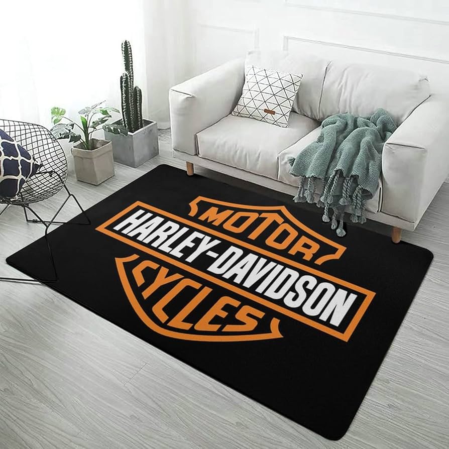Amazon | ハーレーダビッドソン ラグ カーペット 洗える ラグマット