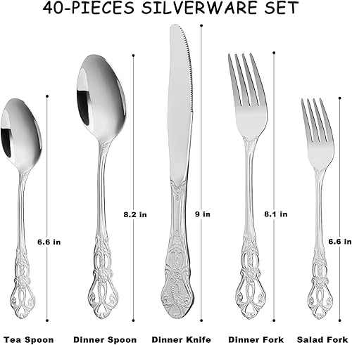 Miniatura 2 de Plateado (Flatware Silver 40P)