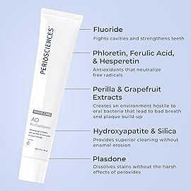 PerioSciences AO Pro Post Whitening Toothpaste with Nano Hydroxyapatite, Remineralizing, 3 fl oz / 90ml - Pack of 2