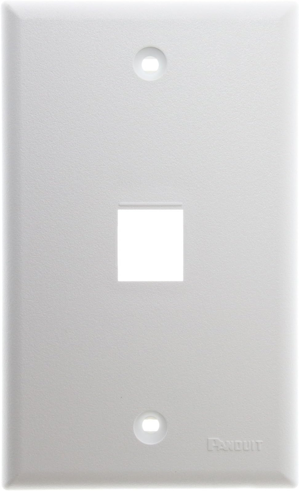 Panduit NK1FNWH 1-Gang 1-Port Faceplate, White