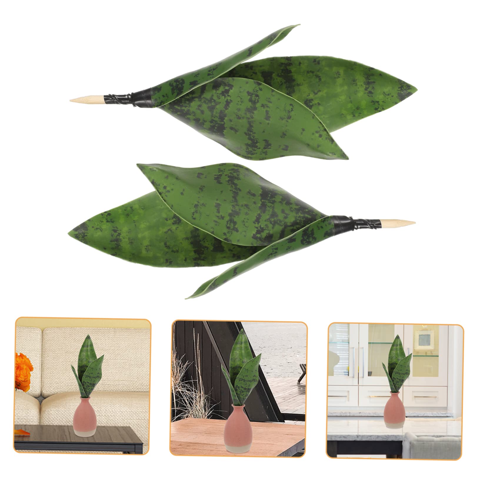 Amosfun 10pezzi Decorazione Artificiale Sansevieria Vividissima Fake Per Ed Per Uffici e Casa e Facile