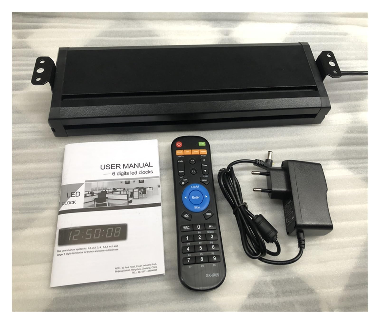 Temporizador Gimnasio, Cronómetro de Reloj Cuenta Regresiva Led 34 cm, con botón reinicio Cable 2 m, Temporizador Juego Respuesta Escuela Control Remoto