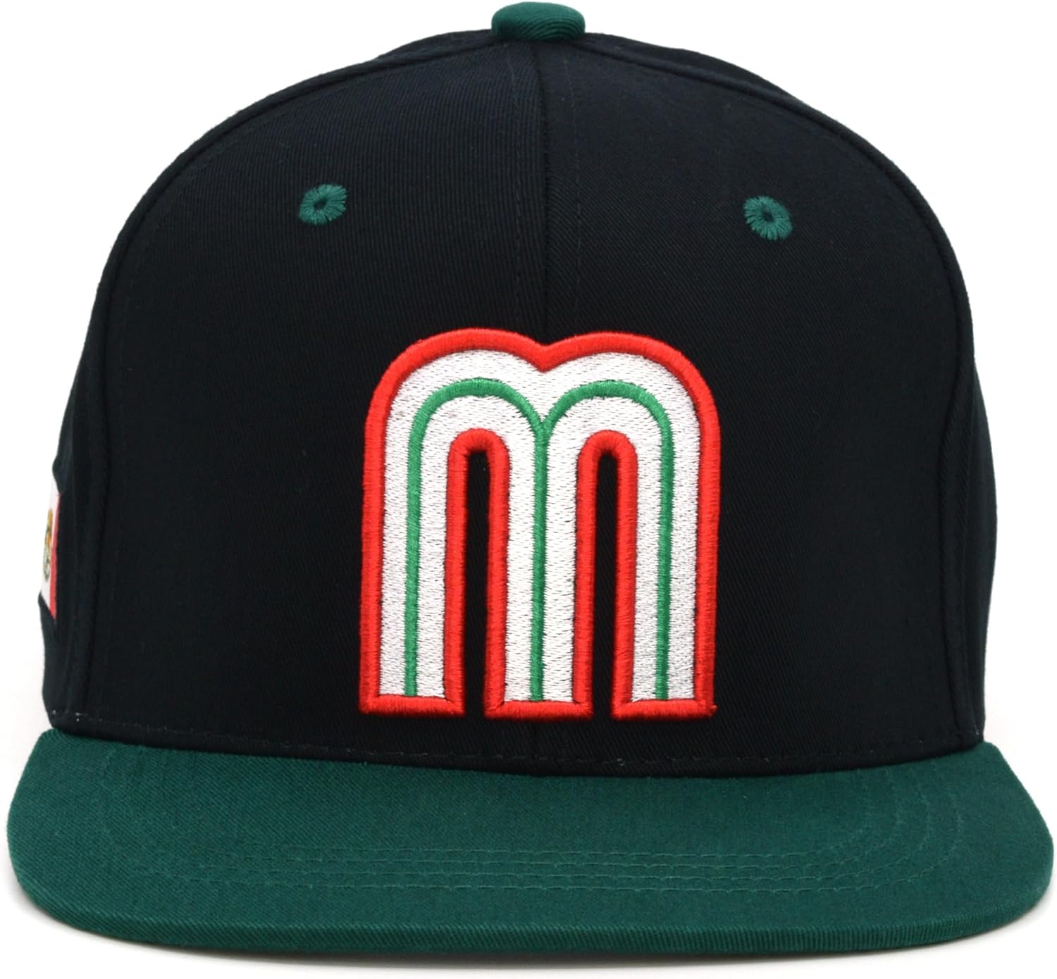 Mexico Snapback Hat Flag 3D M Flat Bill Mexico Baseball Cotton Cap New
