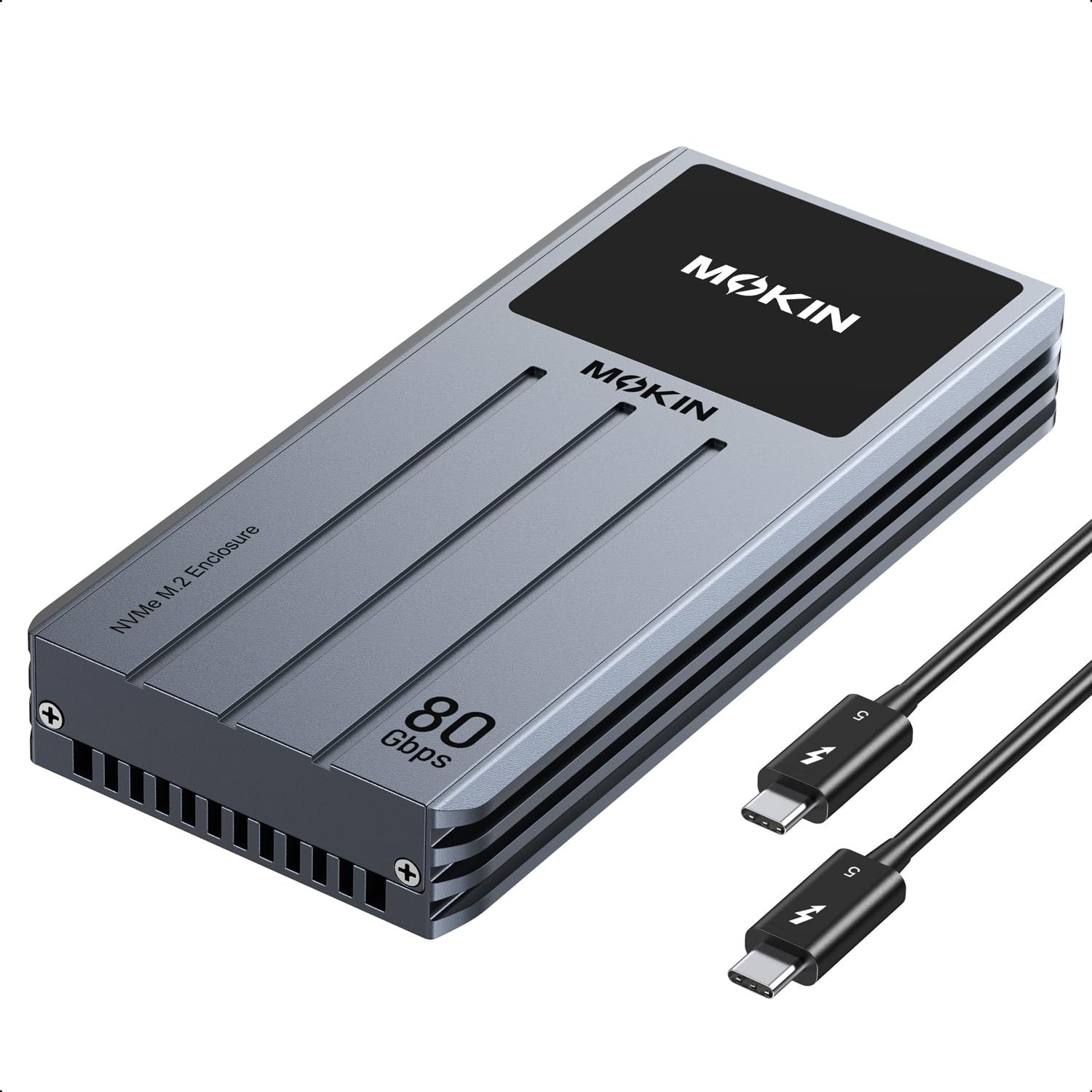Amazon.com: MOKiN 80Gbps M.2 NVMe SSD Enclosure with LCD Display
