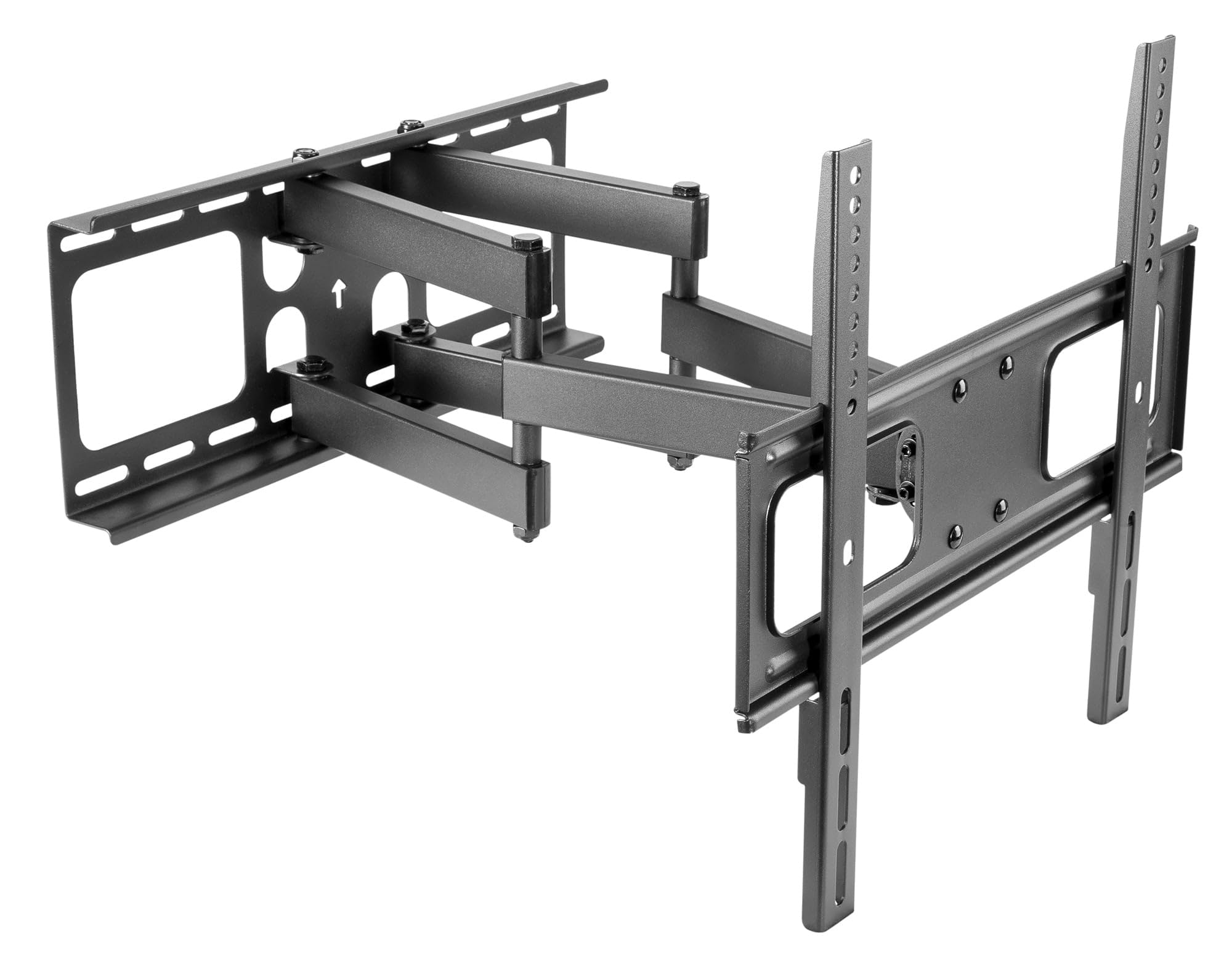Techly 361254 Staffa da Muro con Doppio Braccio per TV LED/LCD 32-55" Nero