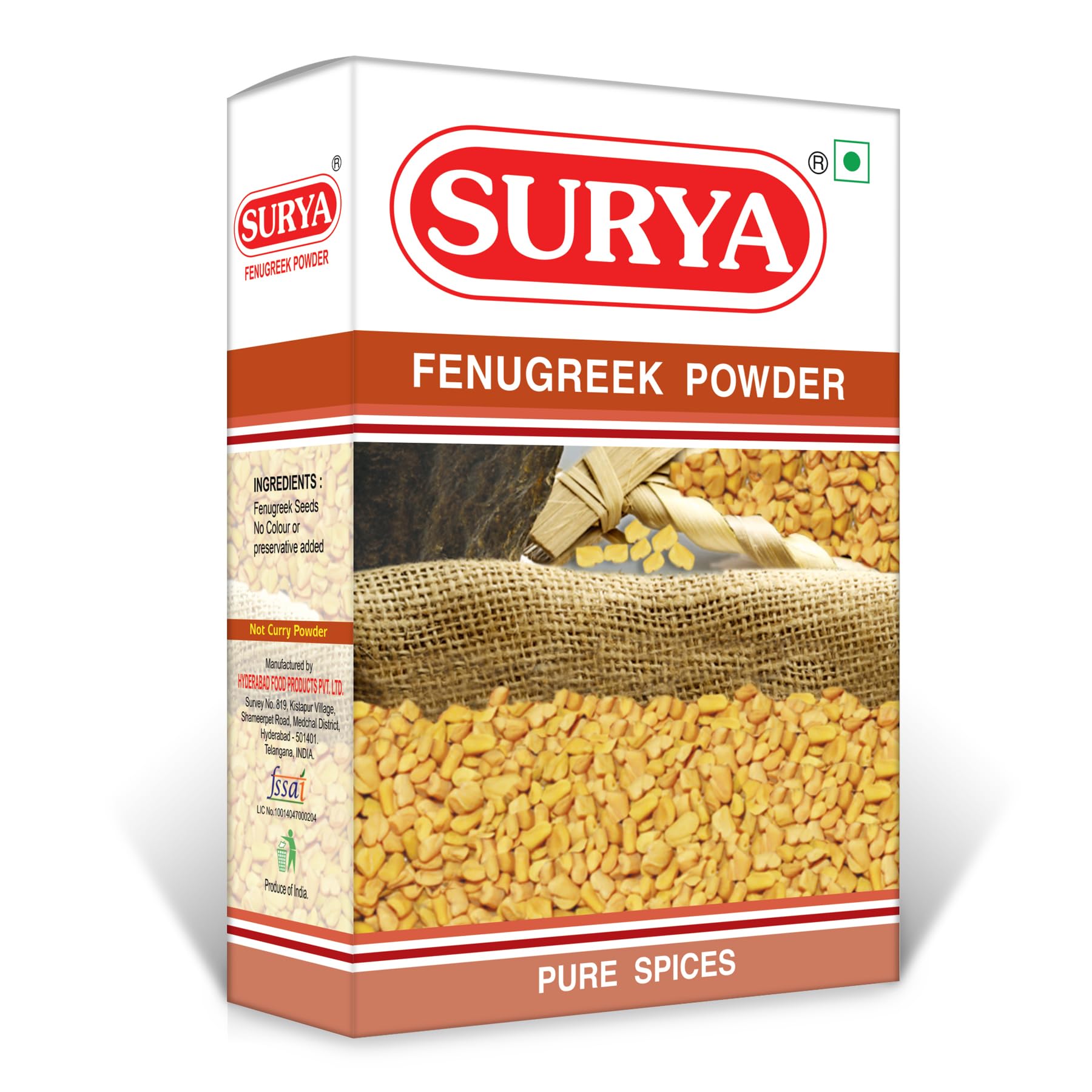 HF, SURYA Surya 100Gm Methi Powder |Fenugreek Powder (B09X736RZP) Amazon Price History, Amazon Price Tracker