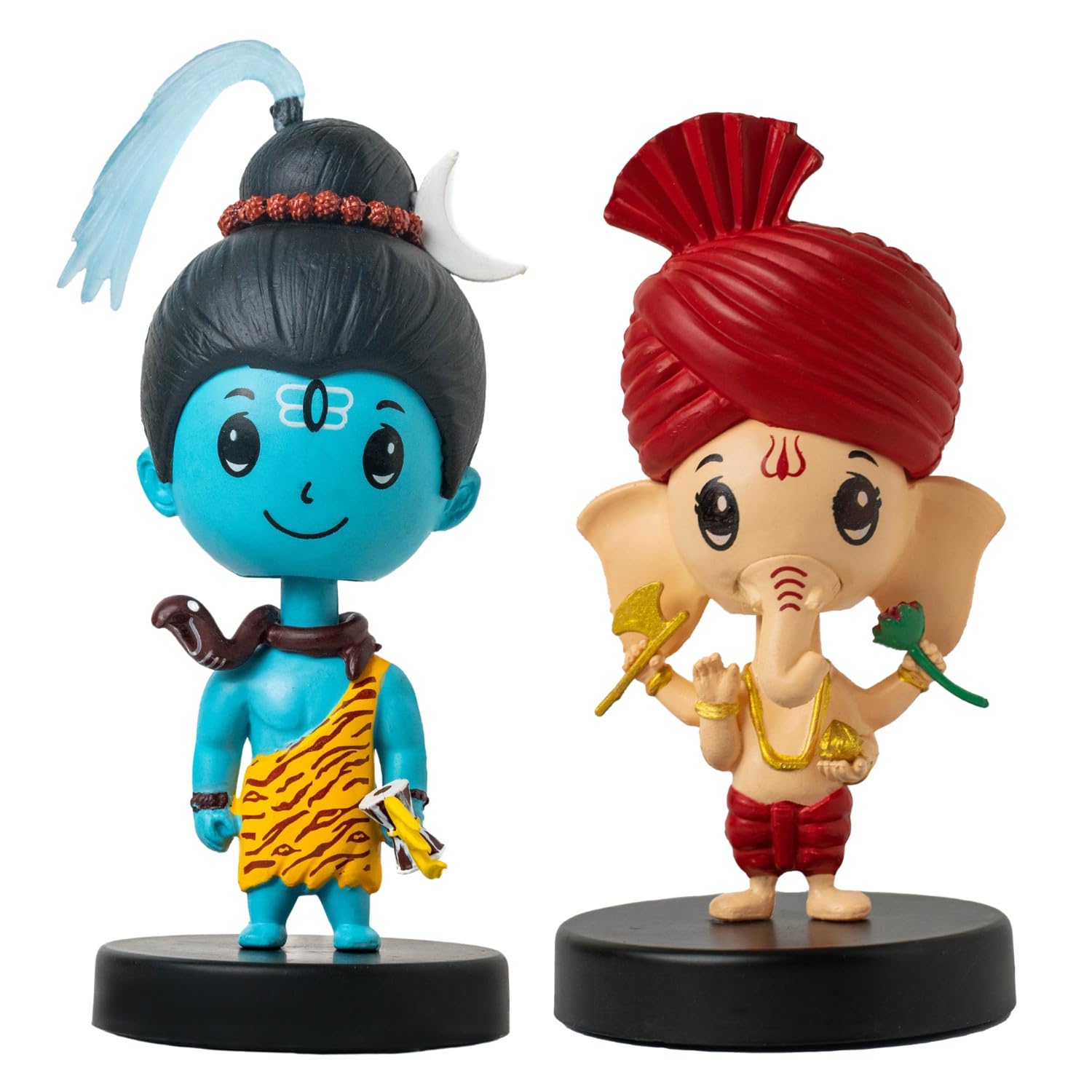 Shiv Shankar & Shree Ganesh (Red) Bobblehead Figurines | Decoration Items for Home Décor, Car Dashboard, and Office Table | God Statue for Festival | Diwali | Gift for Kids, Family and Friends (B0D8FLLP8K) Amazon Price History, Amazon Price Tracker