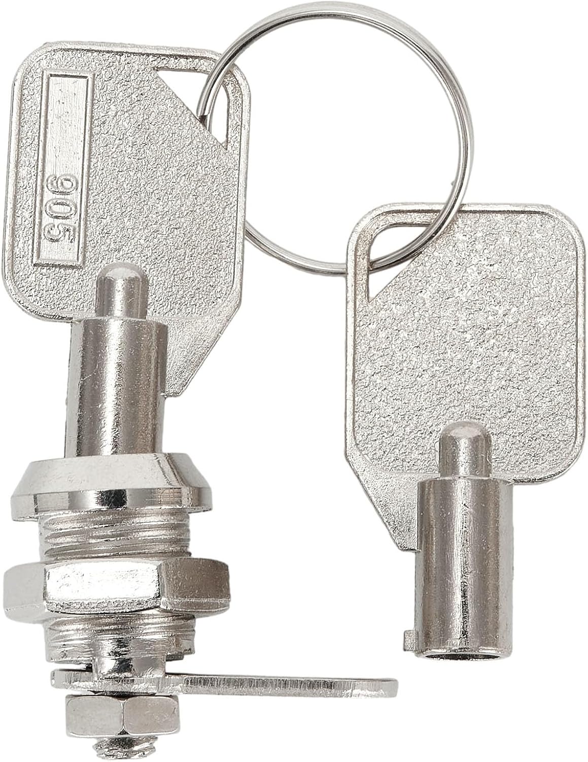 Zinc Alloy Cam Lock 12mm Keyed Alike Cylinder Lock for Cabinet Mailbox Drawer RV Door Locker, for Easy Installation Security Hardware